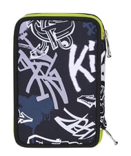 SEVEN GET TOGETHER Estuche para l&aacute;pices con 3 cremalleras steelgray - Estuches y Accesorios - 4