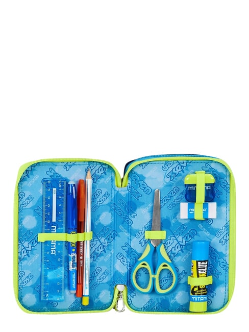 GET TOGETHER Estuche para l&aacute;pices con 3 cremalleras Bluedeep - Estuches y Accesorios