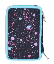 SEVEN GET TOGETHER Estuche para l&aacute;pices con 3 cremalleras negro - Estuches y Accesorios - 4