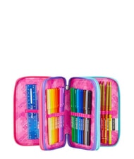 SEVEN GET TOGETHER Estuche para l&aacute;pices con 3 cremalleras negro - Estuches y Accesorios - 2