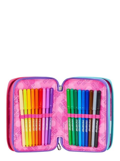 GET TOGETHER Estuche para l&aacute;pices con 3 cremalleras negro - Estuches y Accesorios