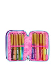 SEVEN GET TOGETHER Estuche para l&aacute;pices con 3 cremalleras negro - Estuches y Accesorios - 6