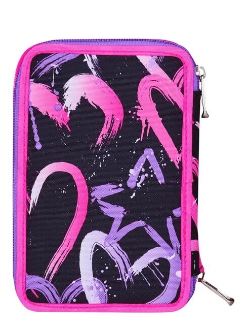 GET TOGETHER Estuche para l&aacute;pices con 3 cremalleras fresa rosa - Estuches y Accesorios