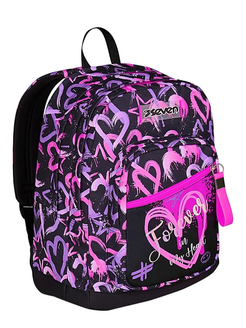LOVELY ELEMENTS Mochila de doble compartimento fresa rosa - Mochilas Escuela & Tiempo Libre