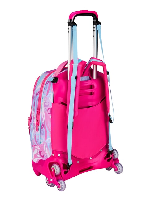 PLUSHY RABBIT Mochila con carrito de 3 ruedas, desmontable mu&ntilde;eca rosa - Mochilas con ruedas
