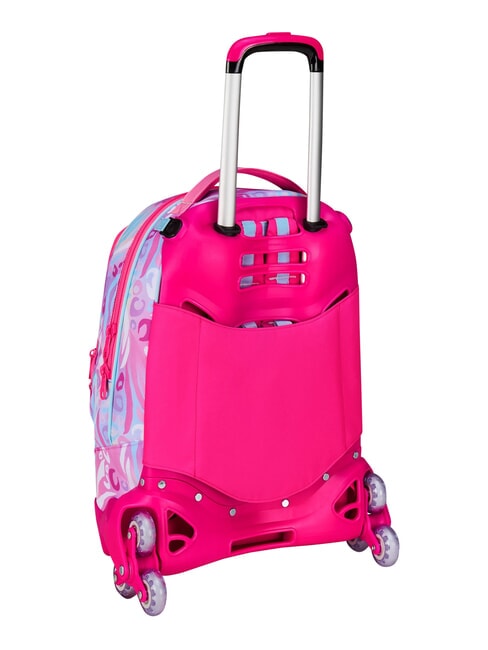 PLUSHY RABBIT Mochila con carrito de 3 ruedas, desmontable mu&ntilde;eca rosa - Mochilas con ruedas