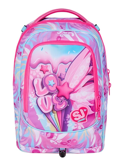 PLUSHY RABBIT Mochila con carrito de 3 ruedas, desmontable mu&ntilde;eca rosa - Mochilas con ruedas