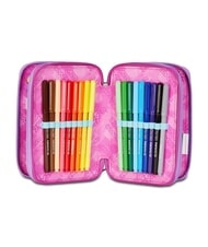 SEVEN GLOOMY HEART Estuche para l&aacute;pices con 3 cremalleras Bluedeep - Estuches y Accesorios - 2