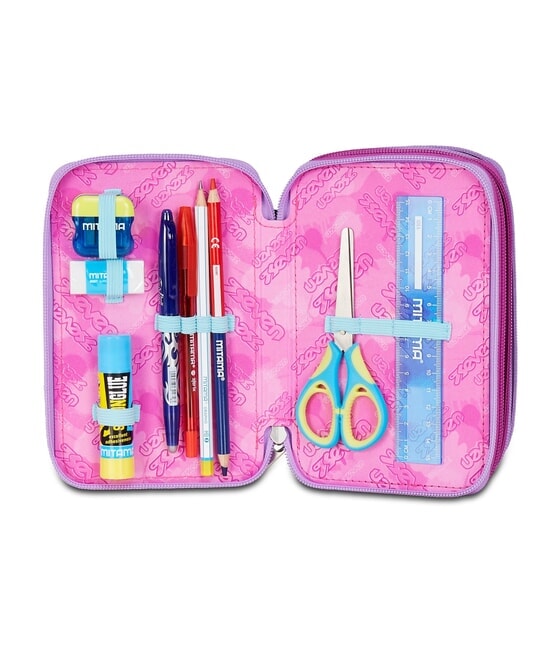 GLOOMY HEART Estuche para l&aacute;pices con 3 cremalleras Bluedeep - Estuches y Accesorios