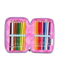 SEVEN GLOOMY HEART Estuche para l&aacute;pices con 3 cremalleras Bluedeep - Estuches y Accesorios - 4