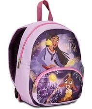 WISH ASILO Mochila peque&ntilde;a con laterales de malla VIOLA - Mochilas Escuela & Tiempo Libre - 3