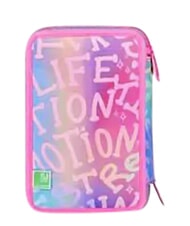 SJGANG FANTASYS GIRL Estuche para l&aacute;pices con 3 cremalleras lila suave - Estuches y Accesorios - 4