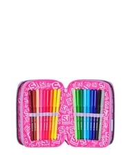 SJGANG FANTASYS GIRL Estuche para l&aacute;pices con 3 cremalleras lila suave - Estuches y Accesorios - 3