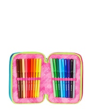 SEVEN WRITE DOWN Estuche para l&aacute;pices con 3 cremalleras fuxiafluo - Estuches y Accesorios - 6