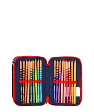 SPIDERMAN HANG TIME Estuche para l&aacute;pices con 3 cremalleras azul claro - Estuches y Accesorios - 5