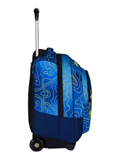 NUANCED Mochila con carrito de 2 ruedas, fija Bluedeep - Mochilas con ruedas