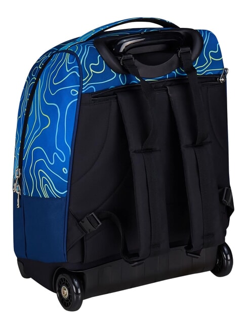 NUANCED Mochila con carrito de 2 ruedas, fija Bluedeep - Mochilas con ruedas