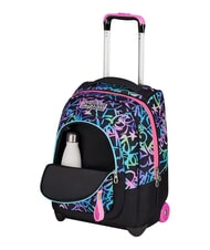 SEVEN SPRINKLING Mochila con carrito de 2 ruedas, fija fuxiafluo - Mochilas con ruedas - 5