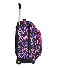 SEVEN LOVELY ELEMENTS Mochila con carrito de 2 ruedas, fija fresa rosa - Mochilas con ruedas - 7
