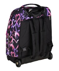 SEVEN LOVELY ELEMENTS Mochila con carrito de 2 ruedas, fija fresa rosa - Mochilas con ruedas - 8