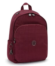KIPLING DELIA M Mochila Azulejo jacquard color granate - Mochilas Escuela & Tiempo Libre - 2