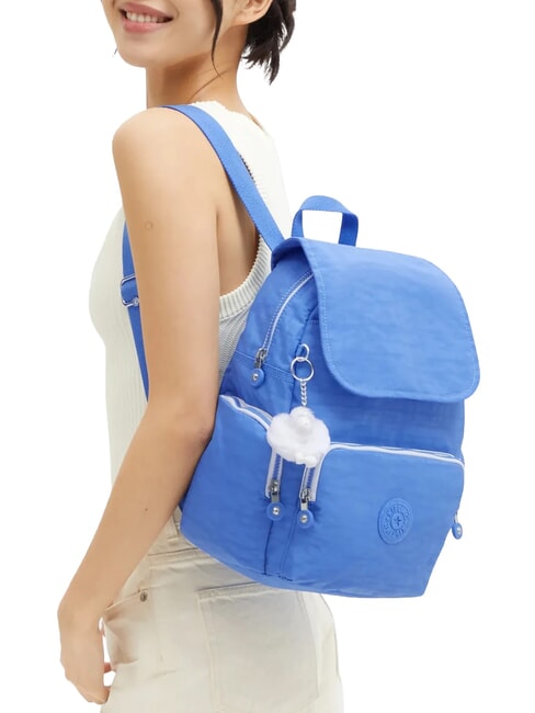 CITY ZIP S Mochila con solapa c&oacute;ctel azul - Bolsos Mujer