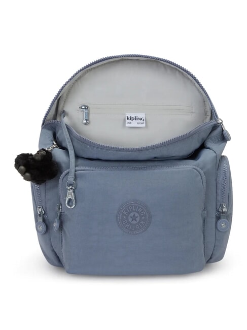 CITY ZIP S Mochila con solapa piedra azul - Bolsos Mujer