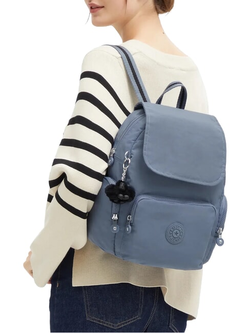 CITY ZIP S Mochila con solapa piedra azul - Bolsos Mujer
