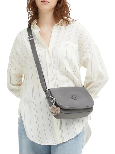 EARTHBEAT S Bolso de hombro gris acogedor - Bolsos Mujer