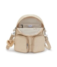KIPLING FIREFLY UP CONVERTIBLE Mochila beige brillante - Bolsos Mujer - 3