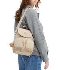 KIPLING FIREFLY UP CONVERTIBLE Mochila beige brillante - Bolsos Mujer - 4