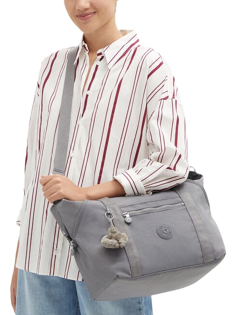 ART TOTE M Bolso shopper con bandolera gris acogedor - Bolsos Mujer