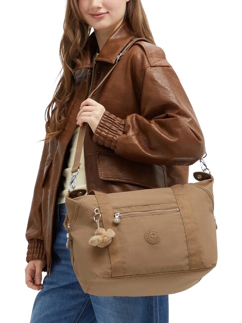 ART TOTE M Bolso shopper con bandolera bronceado temprano - Bolsos Mujer