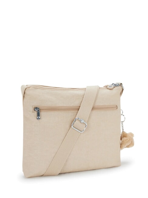 CLASSIC ALVAR Bolso bandolera mediano beige brillante - Bolsos Mujer