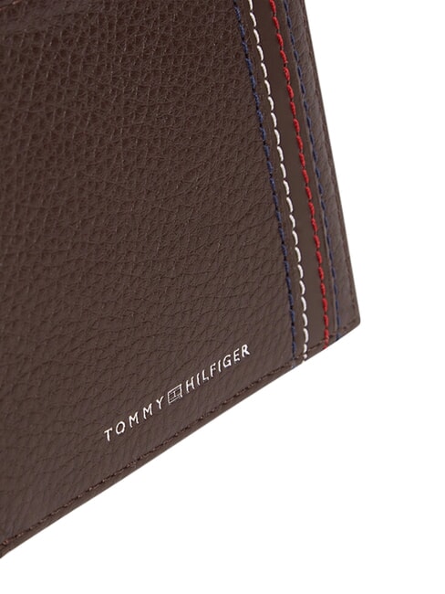 TH CENTRAL Cartera de cuero granos de caf&eacute; - Carteras Hombre