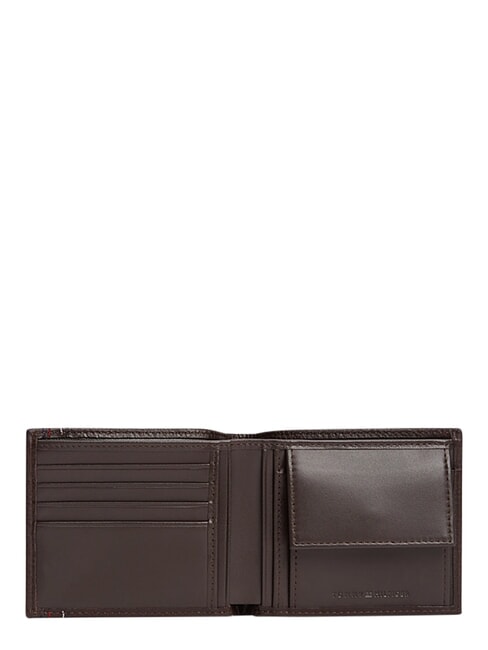 TH CENTRAL Cartera de cuero granos de caf&eacute; - Carteras Hombre