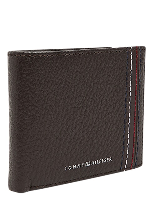 TH CENTRAL Cartera con tarjetero, de piel. granos de caf&eacute; - Carteras Hombre