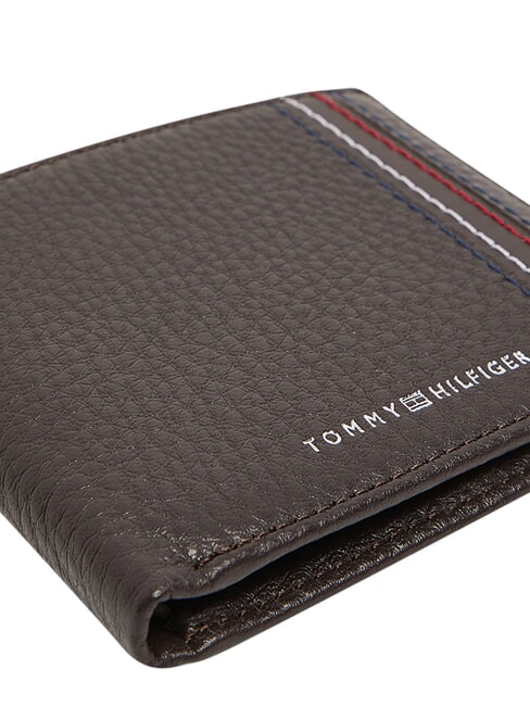TH CENTRAL Cartera con tarjetero, de piel. granos de caf&eacute; - Carteras Hombre