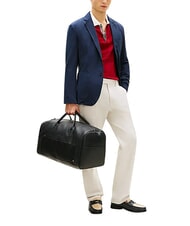 TOMMY HILFIGER TH WOVEN Bolso negro - Bolsas de viaje - 2