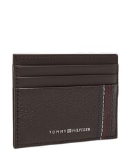 TOMMY HILFIGER TH CENTRAL Tarjetero de cuero granos de caf&eacute; - Carteras Hombre - 3