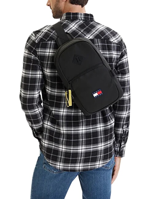 TJ DAILY ELEVATED Bolsa de un solo hombro negro - Ri&ntilde;oneras