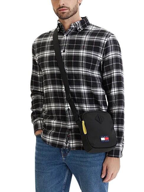 TJ DAILY ELEVATED Bolso de hombro negro - Bandoleras Hombre