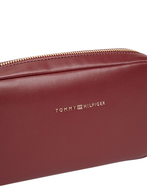 TH ESSENTIAL Minibolso de hombro terciopelo granate - Bolsos Mujer