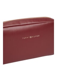 TOMMY HILFIGER TH ESSENTIAL Minibolso de hombro terciopelo granate - Bolsos Mujer - 4