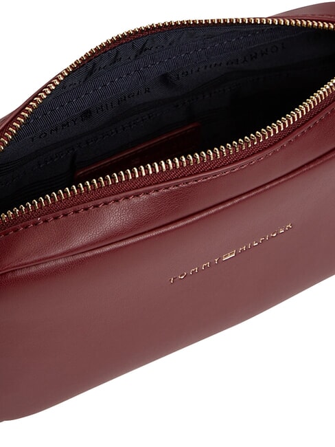 TH ESSENTIAL Minibolso de hombro terciopelo granate - Bolsos Mujer