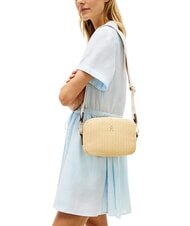 TOMMY HILFIGER POPETTE Minibolso de hombro arena mono - Bolsos Mujer - 2