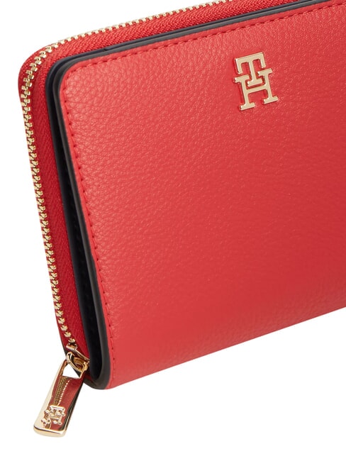 TH ICON Cartera mediana con cremallera rojo primario - Carteras Mujer