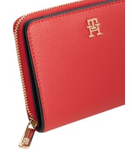 TOMMY HILFIGER TH ICON Cartera mediana con cremallera rojo primario - Carteras Mujer - 7