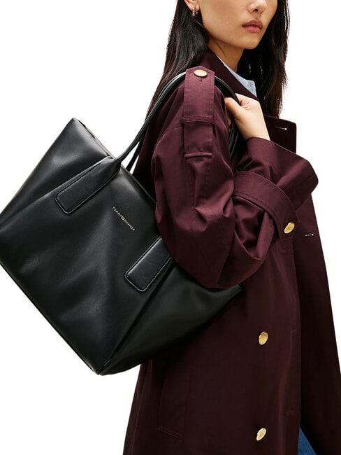 TH ESSENTIAL Bolso de hombro negro - Bolsos Mujer