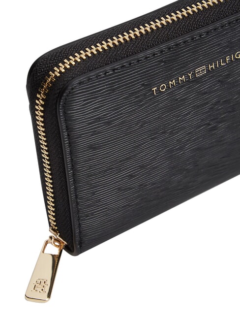 TH MODERN Cartera compacta con cierre de cremallera negro - Carteras Mujer